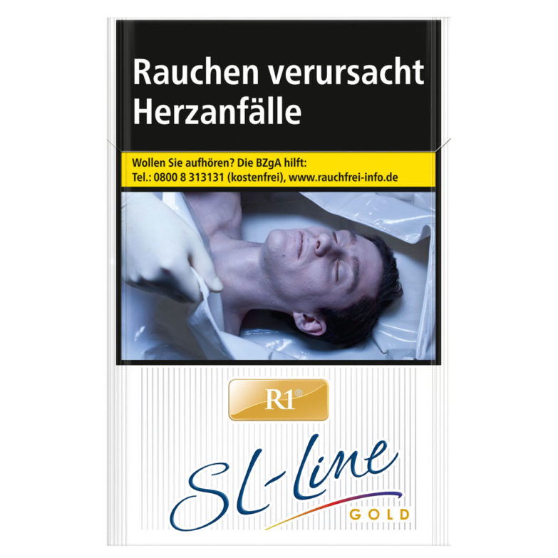 R1 SL-Line Gold Zigaretten - Slim-Format-Zigaretten mit fein aufeinander abgestimmter Tabakmischung