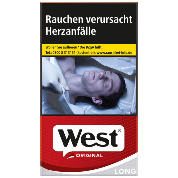 West Original Long Zigaretten - Klassischer American Blend mit kräftigem Geschmack im 100-mm-Format