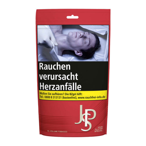 JPS Red XL Volume Tobacco Zigarettentabak, 100 g Tüte - American Blend bestehend aus würzigen Virginia- und Burley-Tabaken