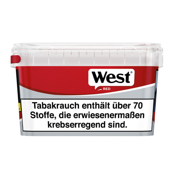 West Red Volume Tobacco Zigarettentabak, 125 g Dose - Harmonisch aufeinander abgestimmten Tabakmischung mit vollmundigem Geschmack