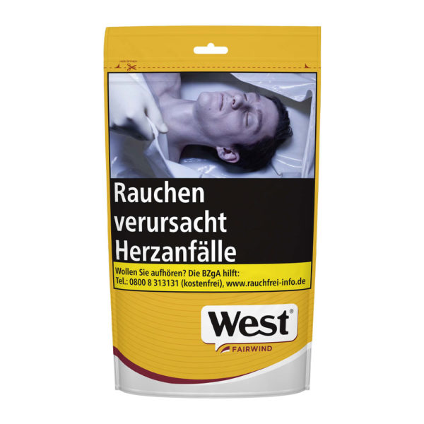 West Yellow (Fairwind) Volume Tobacco Zigarettentabak, 85 g Tüte - Qualitativ hochwertige Tabakmischung mit aromatischem und kräftigem Geschmack